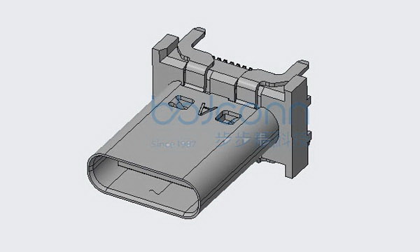 TYPE-C 24P 母座 直立式 H=13.0