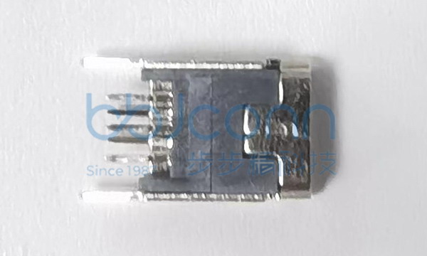 MINI USB 5P 母座 180度 H=9.50 直脚 铜壳