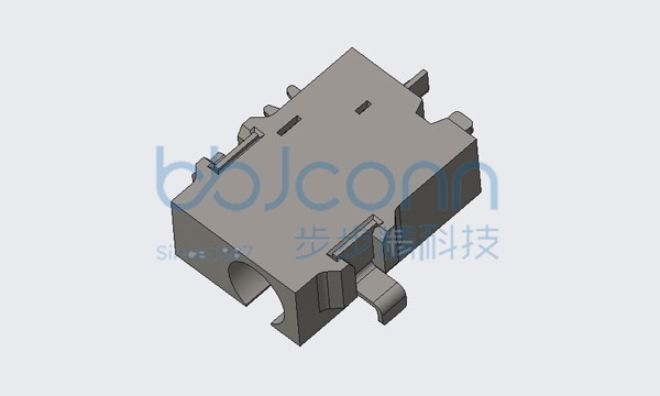 DC插座- DC-0.65针 全铜 沉板0.85 两脚插 三脚贴（DCJR0001-F04G1BR-A）