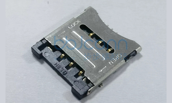 SIM 卡座 MICRO SIM 6PIM 掀盖式1.8