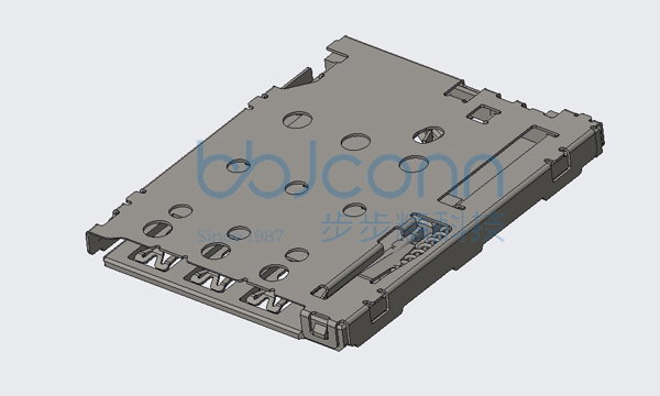 卡座 PUSH PUSH Nano SIM CARD CONN H=1.25 6P 带检测开关