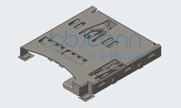 卡座 TF CARD PUSH PUSH H=1.85 常闭一体式 贴片 无柱