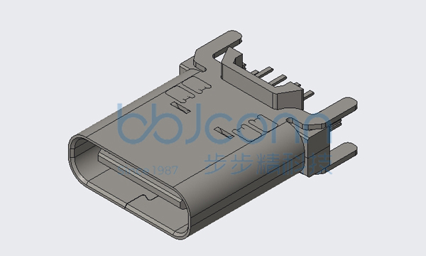 TYPE-C 16P 母座 180度 H10.0 全插（DIP）