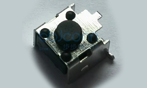 轻触开关 6x6x5.0 贴片支架 不锈钢弹片 贴片脚距9.5 260GF