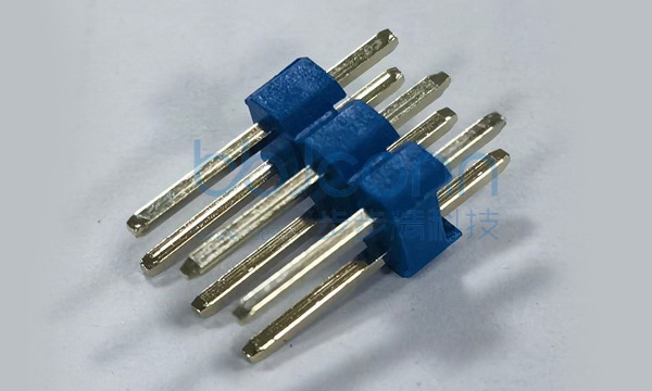 排针 2.54PH H2.5 2x3P 180度 PC3.0 PA6.0 PB2.5 L11.5 6T 蓝色胶芯 袋装