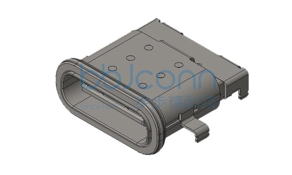 TYPE-C 24P 母座 沉板1.1 L=9.85 四脚插 防水IPX7 CH0.65