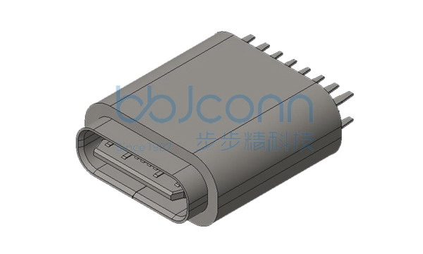 TYPE-C 16P 防水母座 直立式 带中夹片 端子DIP H=11.30 带防水圈 IPX8 (EZ-USBC-1149 -113)