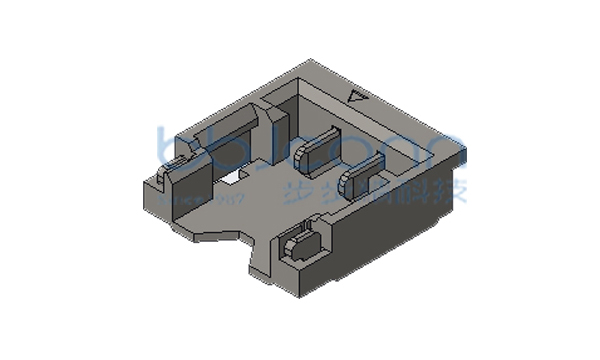 Molex 针座 B型 1.20-2P 卧贴 黑色 镀金GF