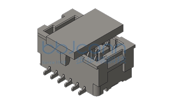 针座 SHLD 1.0-2x6P 双排 立贴 带扣 米黄色 编带