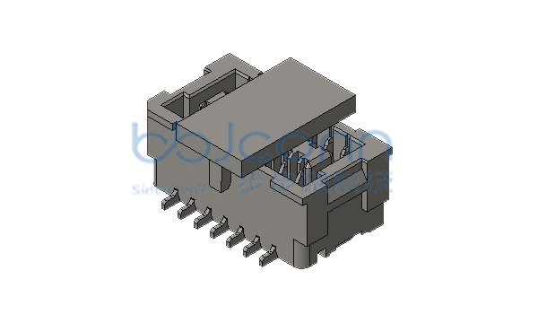 针座 SHLD 1.0-2x7P 双排 立贴 带扣 米黄色 编带