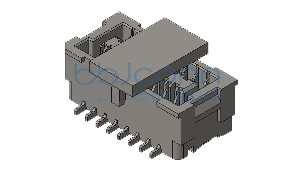 针座 SHLD 1.0-2x8P 双排 立贴 带扣 米黄色 编带