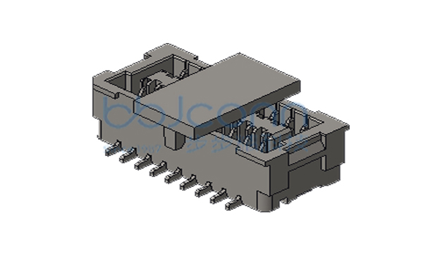 针座 SHLD 1.0-2x9P 双排 立贴 带扣 米黄色 编带