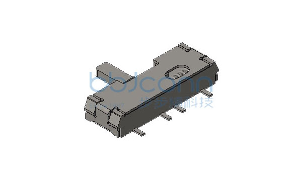 拨动开关 SK-06A 侧拨 四脚贴片 带柱 端子SMT 260gf 编带