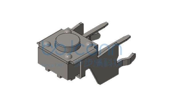 轻触开关 6x6x6.5 半包定位支架 铁盖 160gf 袋装