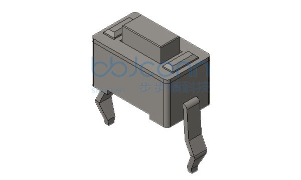 轻触开关 3x6x5 两脚弯插 260GF 黑柄 编带