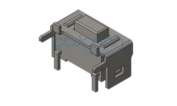 轻触开关 3x6x5.0 侧按支架 四脚贴片 铁盖 260gf 编带