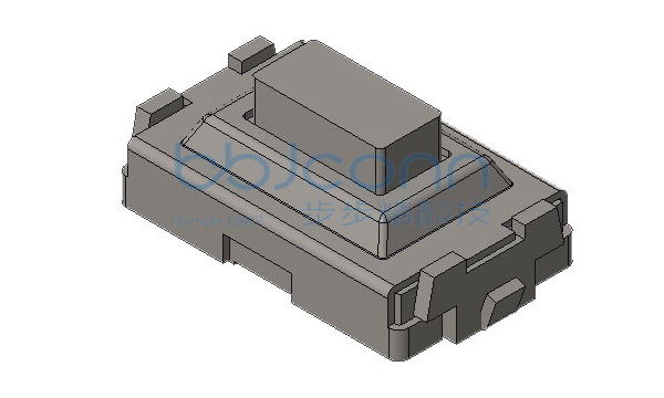 轻触开关 3x6x2.5 U型 两脚贴片 不锈钢弹片 260GF