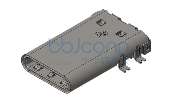 TYPE-C 12P 公头 L=13.18 板上四脚贴片 端子SMT