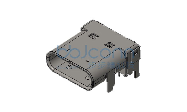 TYPE-C 24PIN 母座 板上双壳 垫高1.10 L=10.0 CH=2.80