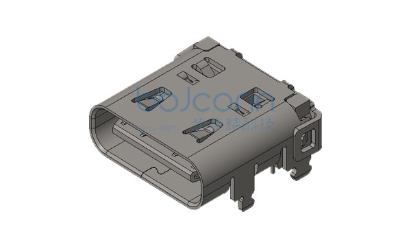 TYPE-C 16P 母座 四脚插 双排DIP L=8.97 CH1.78