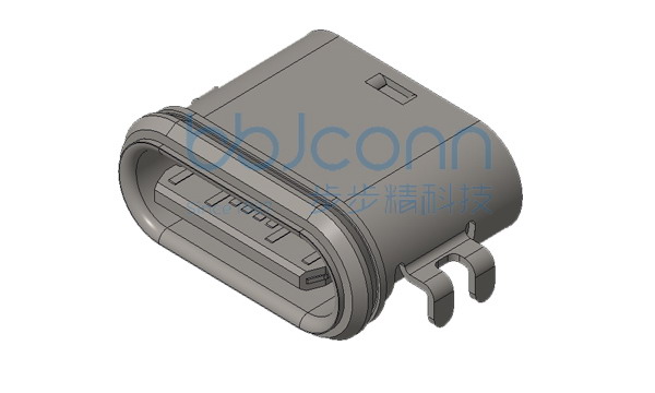 USB 3.0 A母 180度 DIP 两脚直插 卷边 不锈钢外壳 LCP蓝胶 H=11.20 盒装