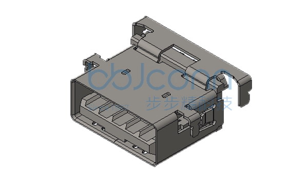 USB 2.0 AF 90度 短体 反向沉板1.05 DIP L=12.6 平口 不锈钢外壳 四脚插 编带