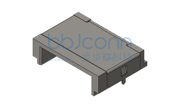 网络接口 RJ45 8P8C 沉板1.0 半边 两脚插 SMT L=11.5 编带