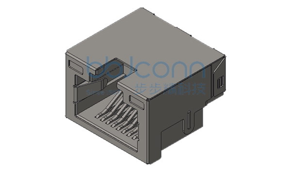 网络接口 RJ45 1x1 8P8C 90度 L=15.20 H=11.06 沉板4.20 带灯(左黄右绿) 无弹 不带滤波 FU有壳 SMT