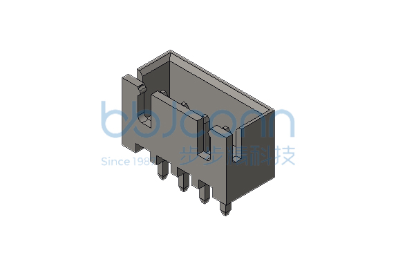 针座 MX3.0-1x2P 卧贴 带扣 黑色 编带