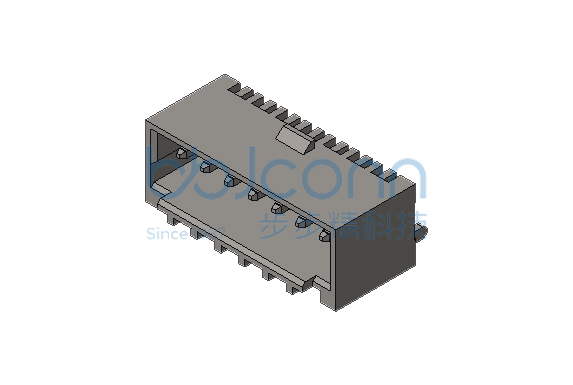 针座 Molex 1.5-7P 卧贴 带扣 米黄色 编带