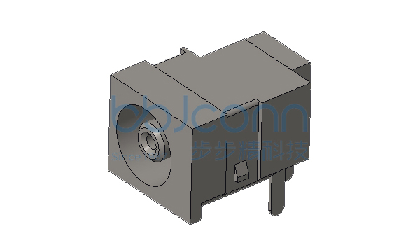 DC插座 1.0针 三脚插 带柱 PBT黑色 全铜（DC550100-0322-20000H）