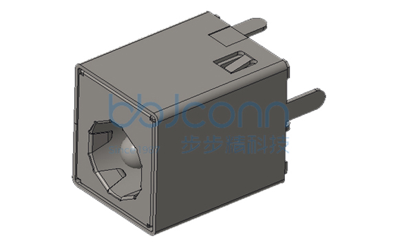 DC插座 2.5针 四脚插 全铜 铁壳 180度 H=12.10 (DC550250-0760-20000H)