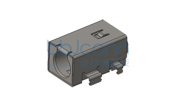 DC插座 DC400170-0985-30000H 1.65针 全铜 四脚插 沉板1.38 L=11.0 CH=1.50 带弯针 LCP黑胶 DC20V 8A