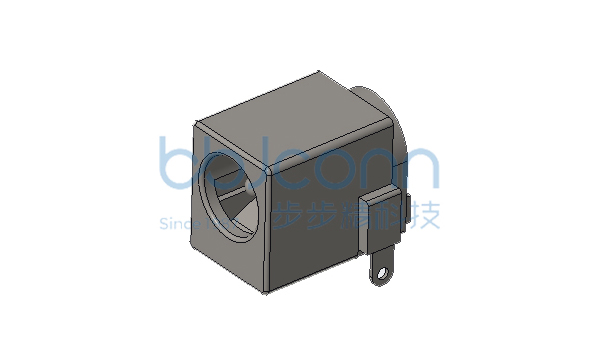DC插座 DC550170-1231-00000H 1.65针 三脚插 L=14.20 H=11.00 全铜 PA10T黑胶 DC50V 3A