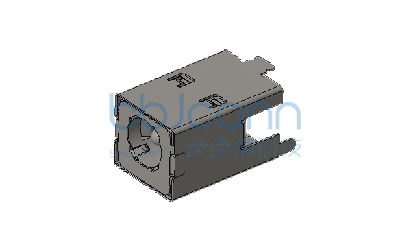 DC插座 DC550200-1070-20000H 2.0针 180度 H=15.0 三脚插 全铜 贴唛拉编带