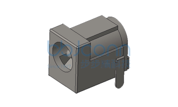 DC插座 DC-005 2.0针 全铜 短脚 三脚插 PA9T 防火 通孔 大电流5A 编带