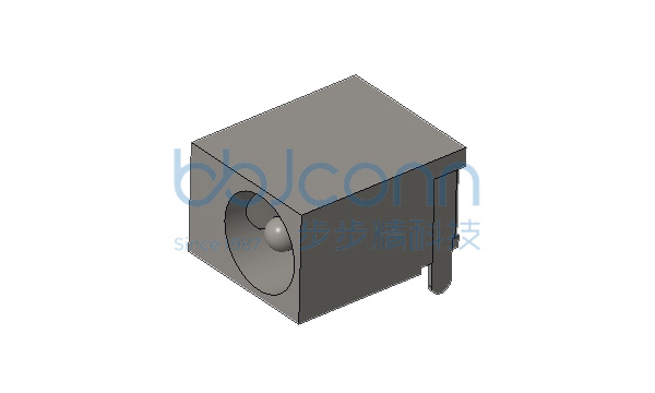 DC-044C 2.0针 三脚插 带柱 通孔 PA9T 全铜 DC24V 4A