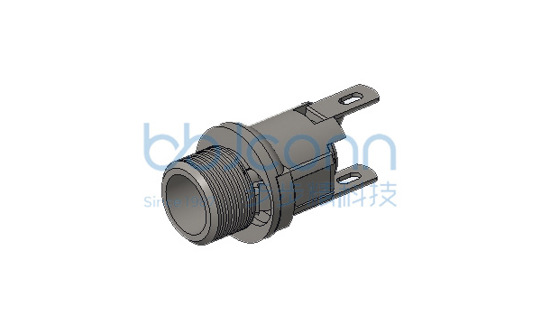 DC插座 DC-025M 2.0针 全铜 （带螺纹）