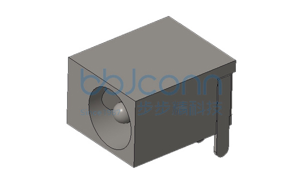 DC插座 DC-044 2.0针 全铜 三脚插 带柱 PBT白色