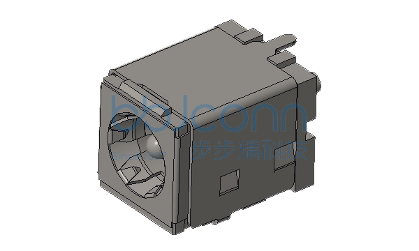 DC座 DC5501 2.0针 全铜 H13.1 两脚插带柱 通孔
