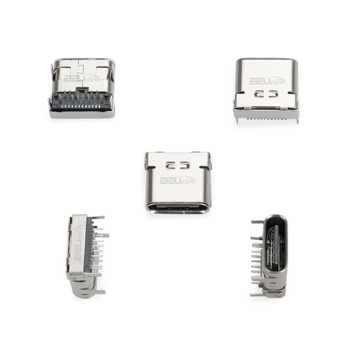 TYPE-C 24PIN母座板上　L=8.65双壳--(UC.01.52-16-0005)_调整大小