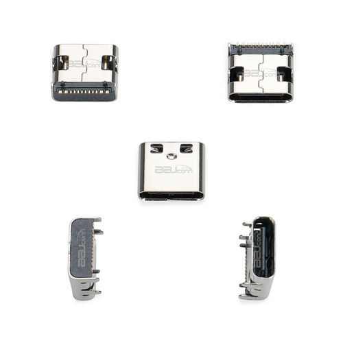 TYPE-C 16PIN 母座板上型L=7.35 5A 铜合金端子(一体式）---（UC.01.51-11-0020）